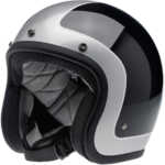 Biltwell Bonanza Tracker Black/Silver Helmet