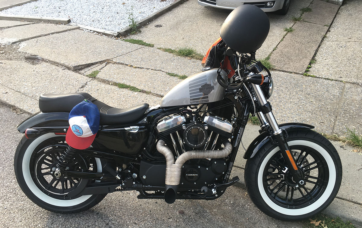 Driving a Harley Sportster in the City