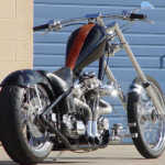 Modern Rigid Frame Chopper Motorcycle