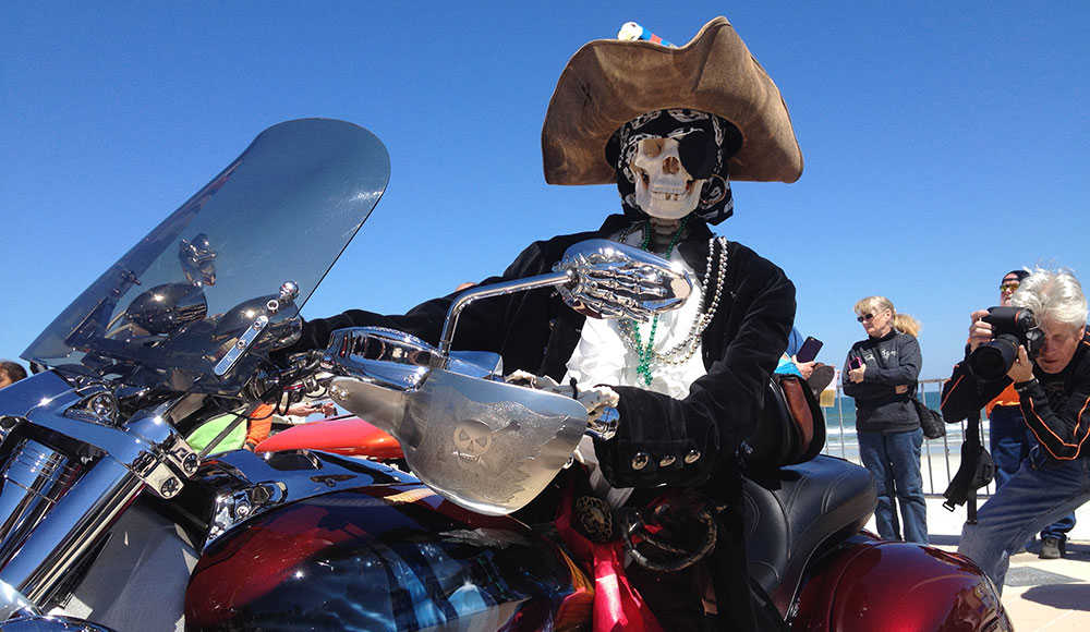 Full Throttle Boardwalk Bike Show Skeleton Motorcycle