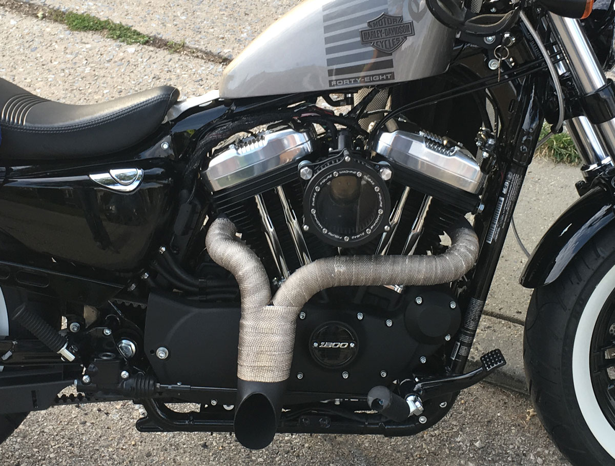 Harley 48 Custom Exhaust | hobbiesxstyle